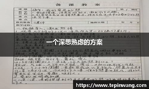 一个深思熟虑的方案